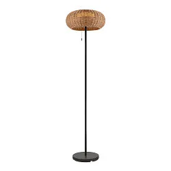 solar floor lamp ADEGAN IP65, brown dimmable