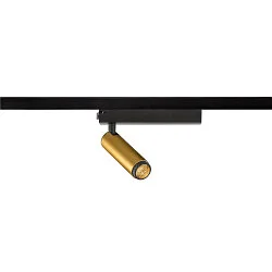 1-phase spot GRIP! S PHASE DTW swivelling, for VDU workstation, Dim-To-Warm IP20, gold dimmable