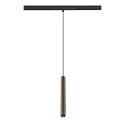 pendant luminaire GRIP! S 48V DALI for VDU workstation, DALI controllable IP20, bronze, mat dimmable