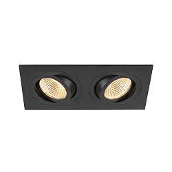 ceiling recessed luminaire NEW TRIA® 155 PHASE 2 flames, rigid, square IP20