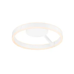 wall and ceiling luminaire ONE PHASE Ø40CM up / down, CCT Switch, ring shape IP20, white matt dimmable