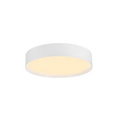 ceiling luminaire DECONA 30 CL round, with sensor, suitable for VDU workstation IP44, white, lacquered 