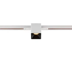 track spot FIXT-IT! round, built-in version, suitable for VDU workstation IP20, black, white, lacquered dimmable