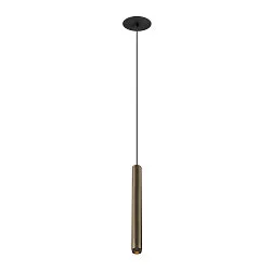 pendant luminaire GRIP!S suitable for VDU workstation IP20, bronze, black dimmable