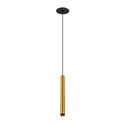 pendant luminaire GRIP!S suitable for VDU workstation IP20, gold, black dimmable