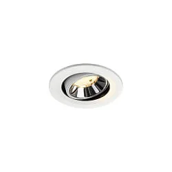 ceiling recessed luminaire NUMINOS® MOVE S swivelling, suitable for VDU workstation IP20, chrome, white dimmable
