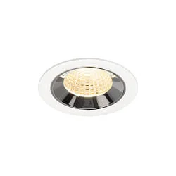 ceiling recessed luminaire NUMINOS® M suitable for VDU workstation IP20, chrome, white dimmable