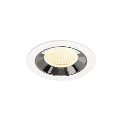 ceiling recessed luminaire NUMINOS® M suitable for VDU workstation IP20, chrome, white dimmable