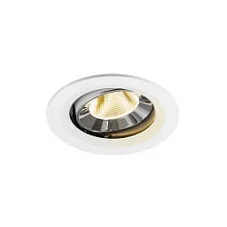 ceiling recessed luminaire NUMINOS® MOVE M swivelling, suitable for VDU workstation IP20, chrome, white dimmable