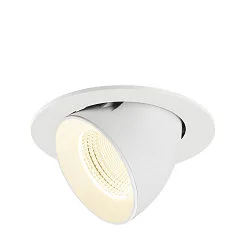ceiling recessed luminaire NUMINOS® GIMBLE L round, suitable for VDU workstation IP20, white, lacquered dimmable
