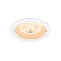 ceiling recessed luminaire NUMINOS® L round, suitable for VDU workstation IP20, white, lacquered dimmable