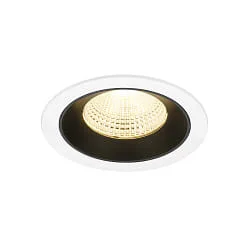 ceiling recessed luminaire NUMINOS® L suitable for VDU workstation IP20, black, white dimmable