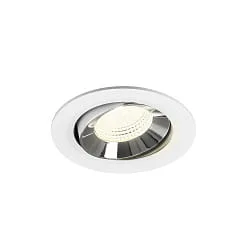 ceiling recessed luminaire NUMINOS® MOVE L swivelling, suitable for VDU workstation IP20, chrome, white dimmable