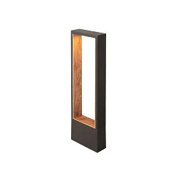 outdoor floor lamp FLATT II 62 PHASE down, sea-air resistant IP65, anthracite, brown, dark wood, lacquered dimmable