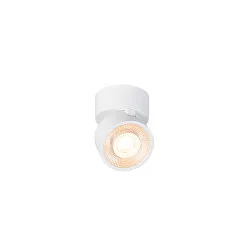 wall and ceiling luminaire KALU 2.0 SINGLE PHASE 1 flame, UGR < 19, cardanic swivelling IP20, white dimmable