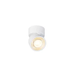 wall and ceiling luminaire KALU 2.0 SINGLE PHASE 1 flame, UGR < 19, cardanic swivelling IP20, white dimmable