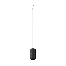 pendant luminaire FITU PD STONE E27 IP20, black dimmable