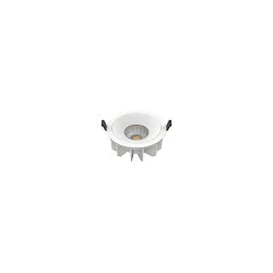 ceiling recessed luminaire DOWNLIGHT P 165 ON-OFF rigid, impact resistant, multipower, wired through IP54, white 