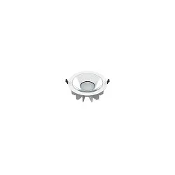ceiling recessed luminaire DOWNLIGHT P 230 DALI rigid, DALI controllable, impact resistant, wired through IP54, white dimmable