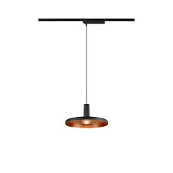 1-phase pendant luminaire LALU® SET PLATE 22 with shade, CCT Switch, set of 1 IP20, black dimmable