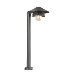 bollard light SEJERO 90 POLE with shade, with lamp socket E27 IP65, anthracite