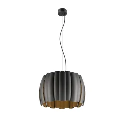 pendant luminaire HAVEN 50 with lamp socket, with canopy E27 IP20, black