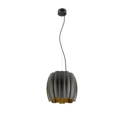 pendant luminaire HAVEN 35 with lamp socket, with canopy E27 IP20, black