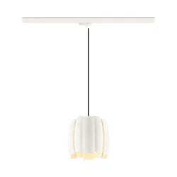 3-phase pendant luminaire HAVEN 25 with lamp socket E27 IP20, white