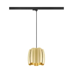 3-phase pendant luminaire HAVEN 25 with lamp socket E27 IP20, gold