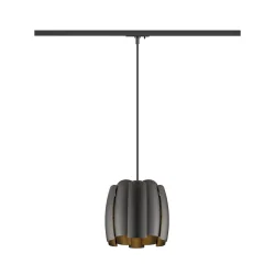 1-phase pendant luminaire HAVEN 25 with lamp socket E27 IP20, black