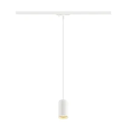 1-phase pendant luminaire PENDELLEUCHTE ENOLA 2.0 M 1PH PD SINGLE QPAR51 1 flame, with lamp socket GU10 IP20, white