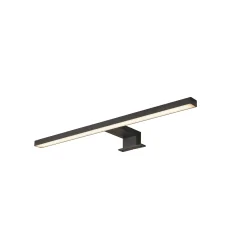 mirror luminaire DORISA 50 WL long, switchable IP44, black 