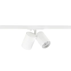 1-phase spot BIMA 2.0 1PH DOUBLE QPAR51 2 flames, cardanic, with lamp socket GU10 IP20, white