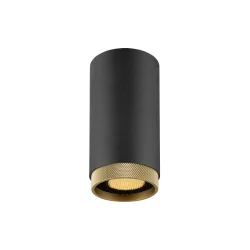 surface downlight GRIP! L CL QPAR51 rigid, with lamp socket GU10 IP20, gold, black