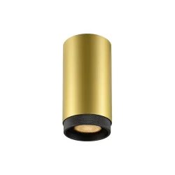 surface downlight GRIP! L CL QPAR51 rigid, with lamp socket GU10 IP20, gold, black