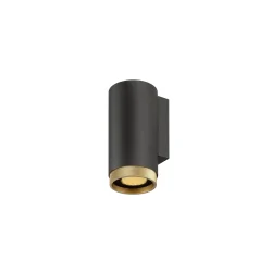 wall luminaire GRIP! L WL UP OR DOWN 1 flame, direct GU10 IP20, gold, black