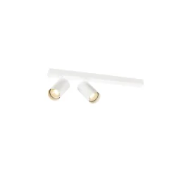 ceiling luminaire ENOLA 2.0 M CL DOUBLE QPAR51 LONG 2 flames, long, asymmetrical, with lamp socket GU10 IP20, white