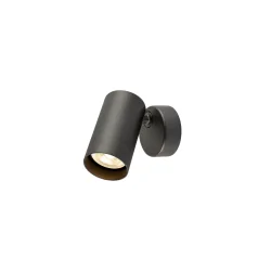 wall and ceiling luminaire ENOLA 2.0 M CW SINGLE QPAR51 ROUND 1 flame, round, with lamp socket GU10 IP20, black