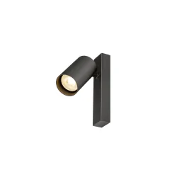 wall and ceiling luminaire ENOLA 2.0 M CW SINGLE QPAR51 SQUARE 1 flame, square, with lamp socket GU10 IP20, black