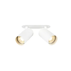 semi recessed spotlight ENOLA 2.0 M RL DOUBLE GU10 QPAR51 2 flames, with lamp socket GU10 IP20, white