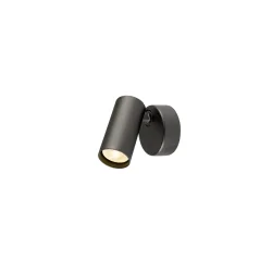 wall and ceiling luminaire ENOLA 2.0 S CW SINGLE PAR11 rund 1 flame, round, with lamp socket GU10 IP20, black