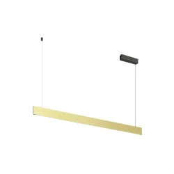 pendant luminaire LINIUS 150 PD PHASE ROSETTE with canopy IP20, brass dimmable
