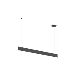 pendant luminaire LINIUS 120 PD DALI RECESSED built-in version, DALI controllable IP20, black dimmable