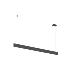 pendant luminaire LINIUS 150 PD DALI RECESSED built-in version, DALI controllable IP20, black dimmable