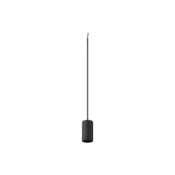 pendant luminaire FITU PD SET STONE E27 GLOBE125 set of 1, with lamp socket, with canopy E27 IP20, black dimmable