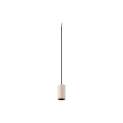 pendant luminaire FITU PD SET STONE E27 GLOBE125 set of 1, with lamp socket, with canopy E27 IP20, beige dimmable
