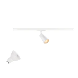 1-phase spot PURI 2.0 DOME 1PH SET  set of 1, with lamp socket GU10 IP20, white dimmable