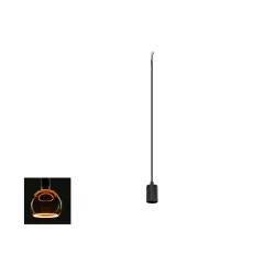 1-phase pendant luminaire FITU PD 1PH SET RIBBED E27 GLOBE150 set of 1, with adapter, with lamp socket, fluted E27 IP20