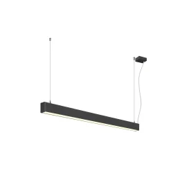 pendant luminaire GLENOS® 2.0 PD 120CM DALI controllable, UGR < 19 IP20, black dimmable