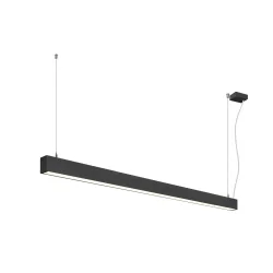 pendant luminaire GLENOS® 2.0 PD 150CM DALI controllable, UGR < 19 IP20, black dimmable